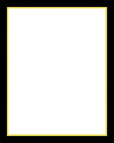 Black Frame With Yellow Gold Border