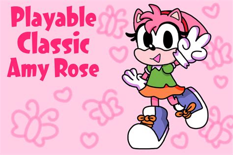 Playable Classic Amy Rose [friday Night Funkin] [mods]