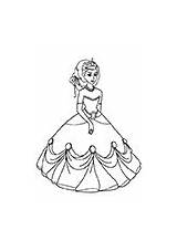 Prinzessin Kleid Tanzende Ausmalbilder Blumenkleid sketch template