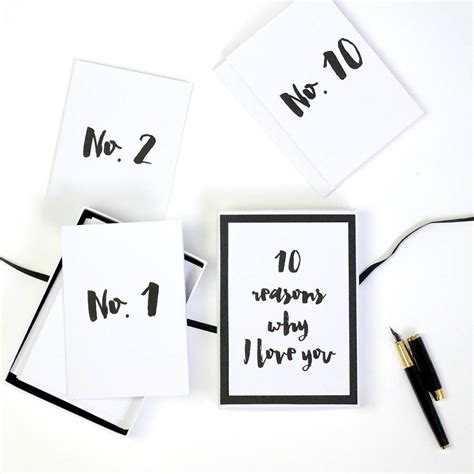 10 reasons why i love you cards by sarah and bendrix