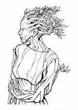Dryad Coloring Large Pages Edupics sketch template