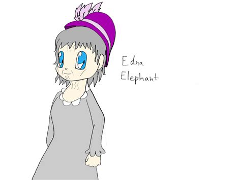 human alphafriends edna elephant  andyfoxreshiram  deviantart