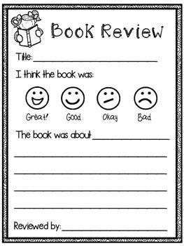 book review worksheet   emoticions   faces