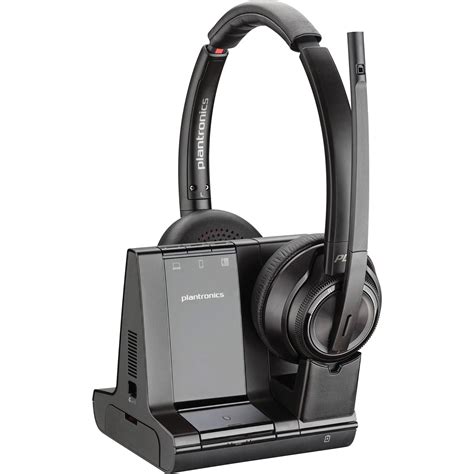 plantronics savi  series wireless dect headset system black walmartcom walmartcom