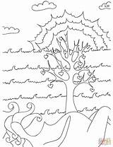 Tree Life Coloring Pages Celtic Klimt Gustav Printable Getcolorings Comments Color Categories sketch template