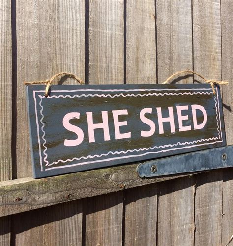 She Shed Rustic Sign