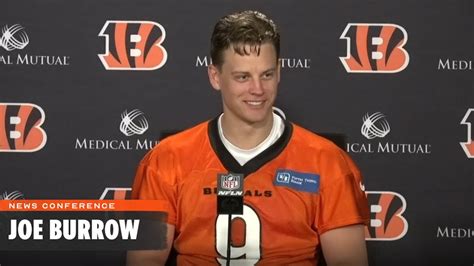 Joe Burrow News Conference Offseason Training Program Youtube