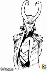 Loki Coloring Thor Pages Sketch Avengers Laufeyson Choose Board Its Tom sketch template