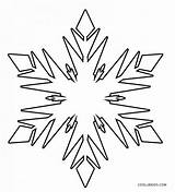 Snowflake Schneeflocke Cool2bkids Malvorlagen Snowflakes Winter sketch template