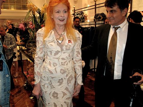 dame vivienne westwood at the opening of her west coast flagship
