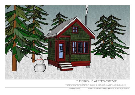 borealis writers cottage  small house catalog tiny house cabin tiny house plans
