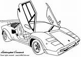 Lamborghini Coloring Countach Pages Printable Categories sketch template