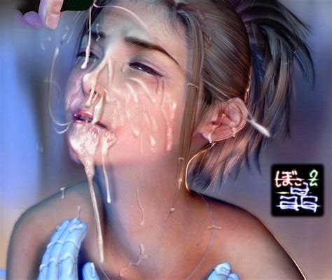 rule 34 3d bukkake cg cum cumshot facial final fantasy final fantasy x gloves highres yuna