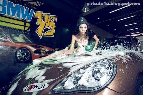xxx nude girls gang xiao xi washes a car