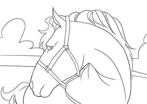 coloring page  horses
