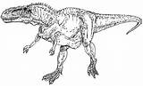 Coloring Dinosaurs Megalosaurus Pages Abelisaurus Template sketch template