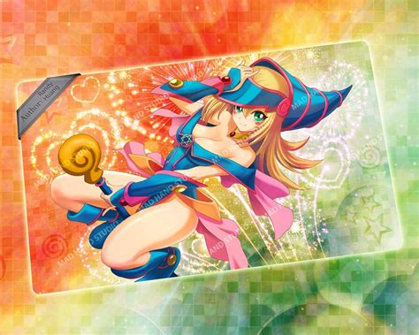 Dark Magician Girl Yugioh Playmat Sexy Image With Big Breasts Etsy