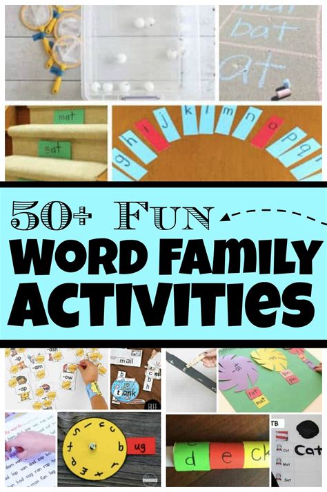 fun word family activities