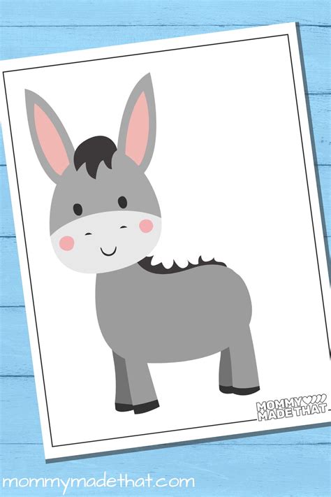pin  tail   donkey cute  printable