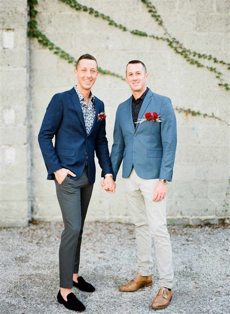 outfit inspiration from the most stylish same sex grooms