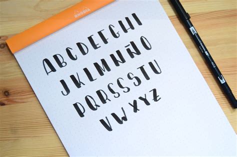abecedario lettering mayusculas abecedario en letra cursiva en