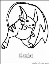 Raichu sketch template