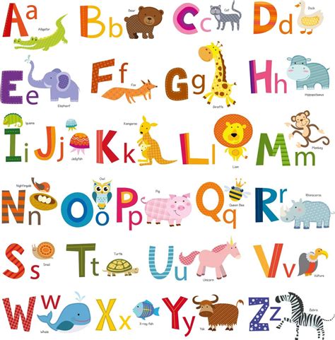 alphabetical list  animals