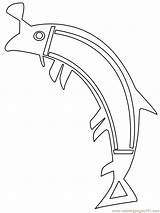Coloring Pages Aboriginal Canada Nations First Lizard Salish Coast Trout Template Animals Templates sketch template