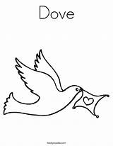 Coloring Dove Peace Clipart Colouring Pages Print Doves Favorites Login Add Twistynoodle Library Comments sketch template