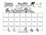 Calendar Kids May Garden Printables Color Write Printable Coloring Plant Fun Sheet Box Right sketch template