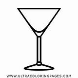 Martini Glas Bicchiere Página Vaso Ultracoloringpages sketch template