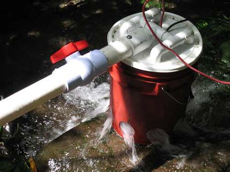 gallon bucket hydroelectric generator