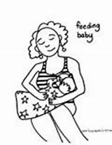 Breastfeeding Sibling sketch template