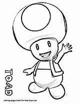 Coloring Pages Toad sketch template
