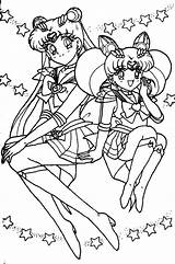 Sailor Coloring Pages Moon Neptune Template Mars Earth sketch template