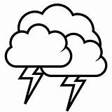 Clipart Thunder Lightning Library Clip sketch template