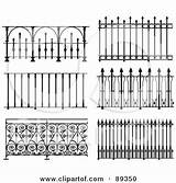 Iron Wrought Clipart Fencing Ornate Gates Digital Collage Version Illustration Royalty Rf Frisko Railings Railing Clipartof Fence Gate Metal Fences sketch template