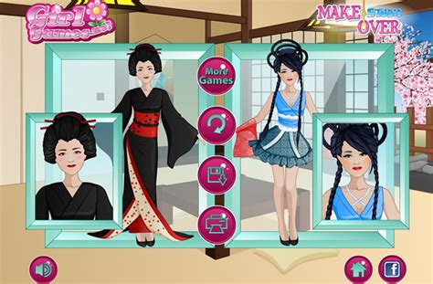 play makeover studio geisha girl   games  qgamesorg