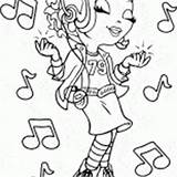 Mädchen Canta Sings Malvorlagen Singt Seasons Tambor Niña Galaxie Gardiens Chante Colorkid sketch template