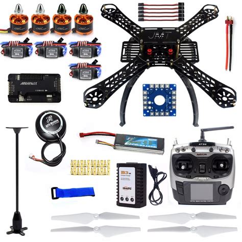 diy rc drone quadrocopter full set xml frame kit apm  gps ats transmitter receiver