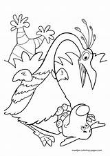Coloring Pages Dug Bird Printable Giant Color Print Book Silhouettes Browser Window L1 Supercoloring Categories sketch template