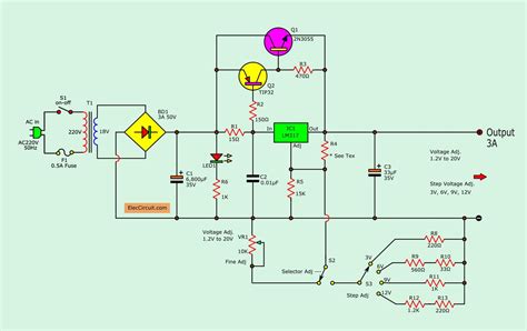 variable switching power supply schematic