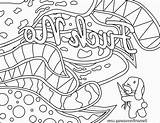 Coloring Pages Swear Word Words Popular Cuss sketch template