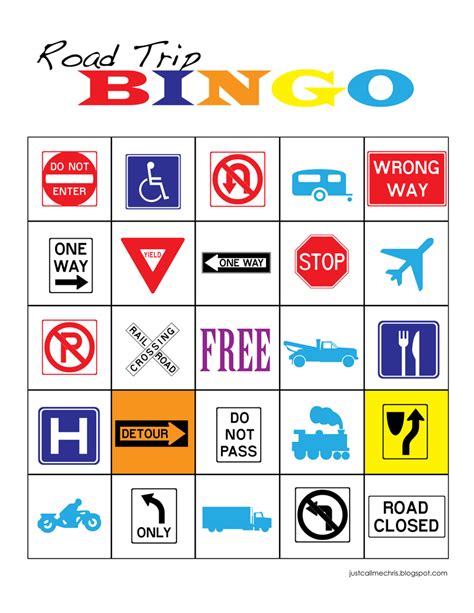 diy smart  road trip bingo    link    printable