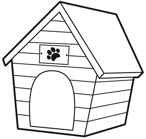dog house coloring pages coloringlib