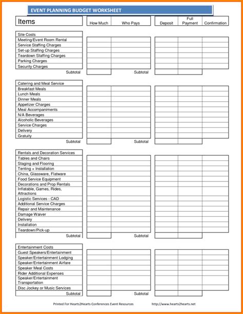 financial planning worksheets db excelcom