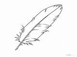 Feather Draw Drawing Outline Line Feathers Eagle Wikihow Coloring Step Clipart Drawings Easy Sketch Indian Chicken Color Sheet Pages Build sketch template