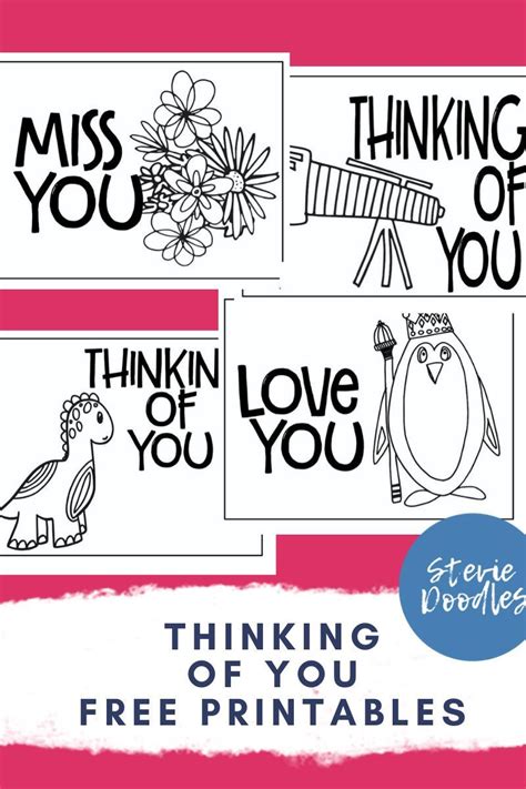 thinking   coloring cards  cards  pages printable