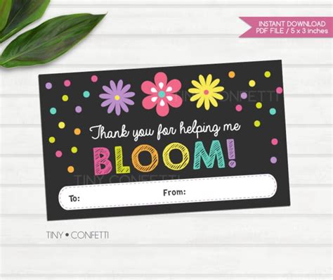 helping  bloom printable teacher
