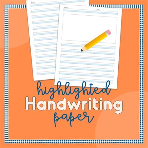 highlighted handwriting paper handwriting paper handwriting paper
